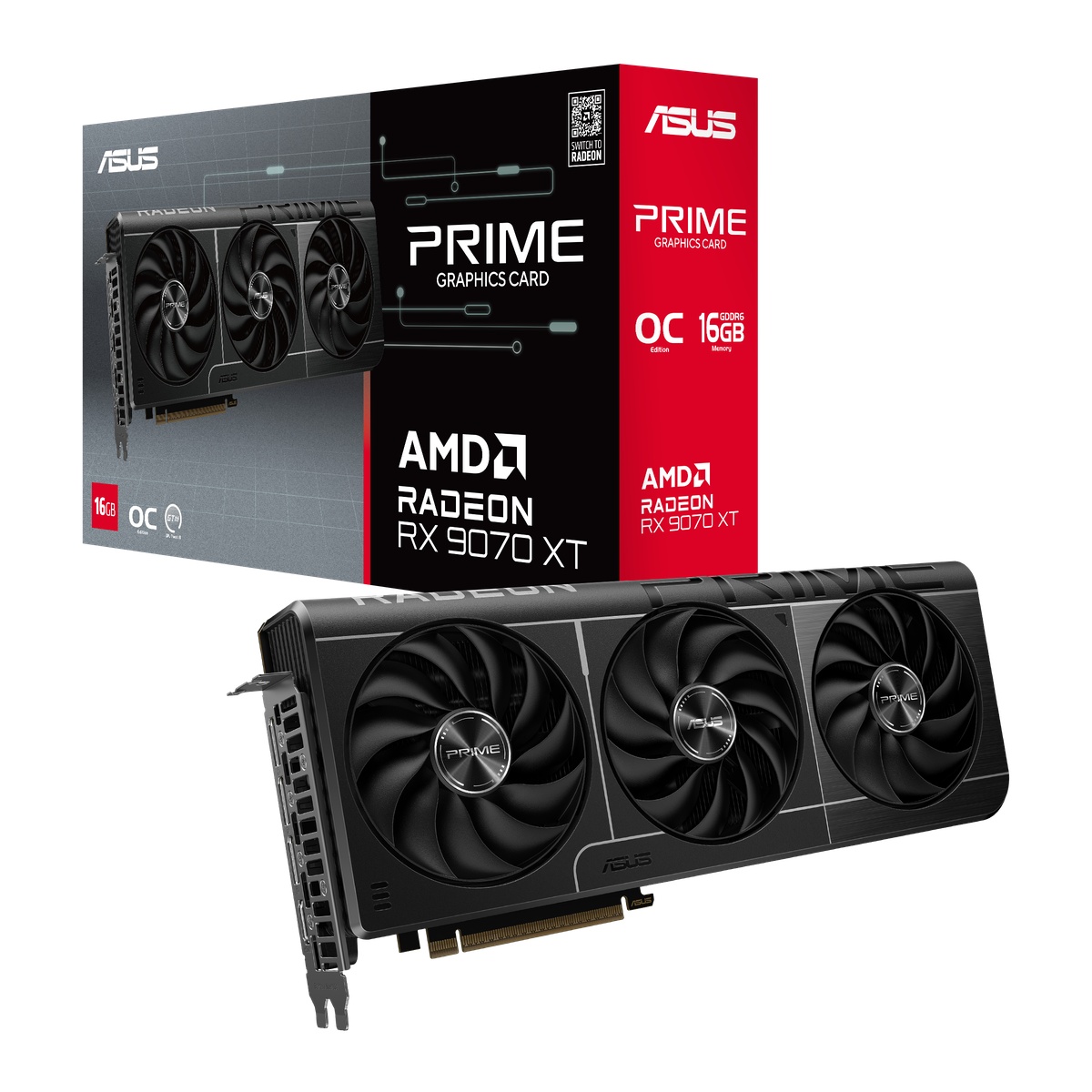 Bild von Asus PRIME Radeon RX 9070 XT 16GB Grafikkarte
