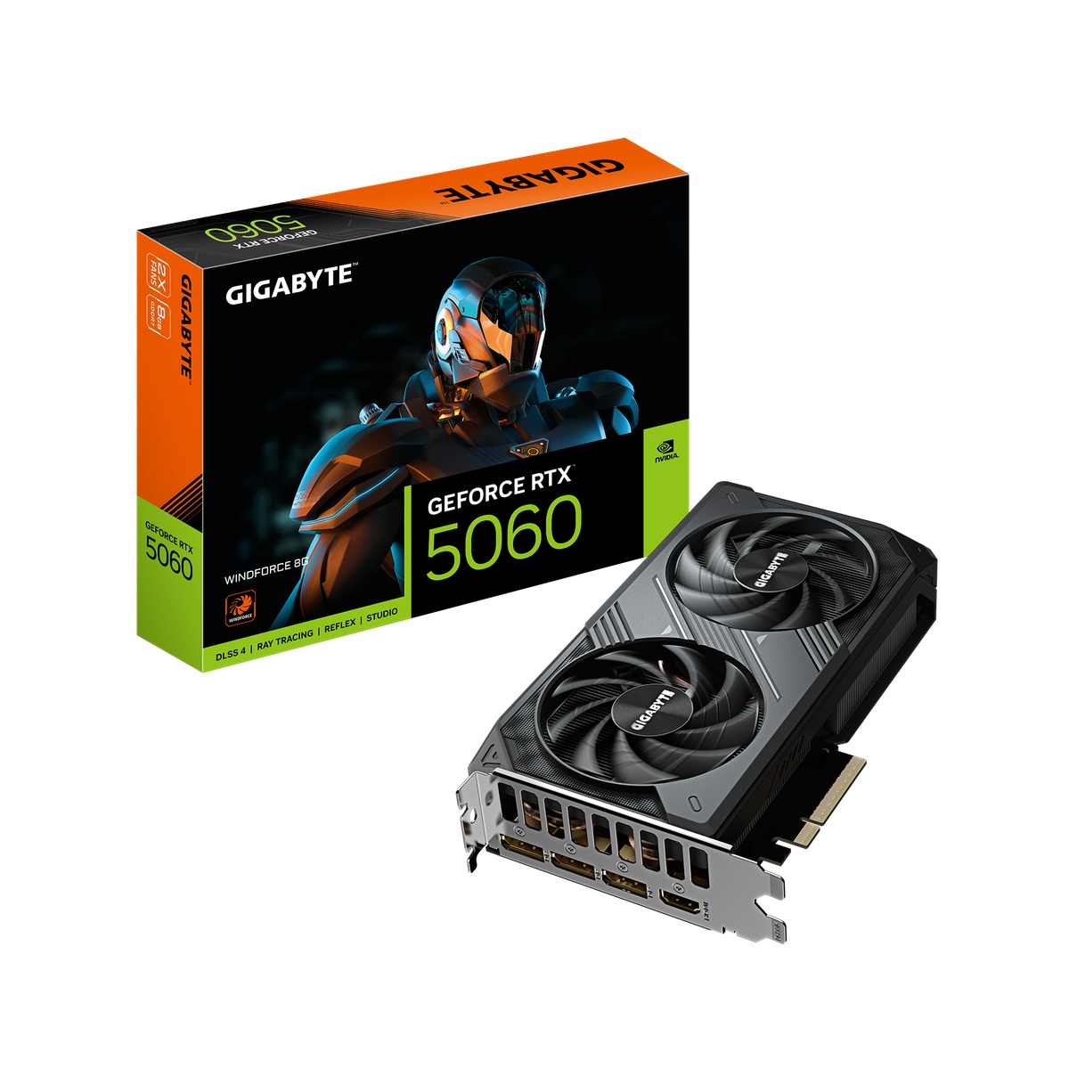 Bild von Gigabyte GeForce RTX 5060 WINDFORCE 8G Grafikkarte