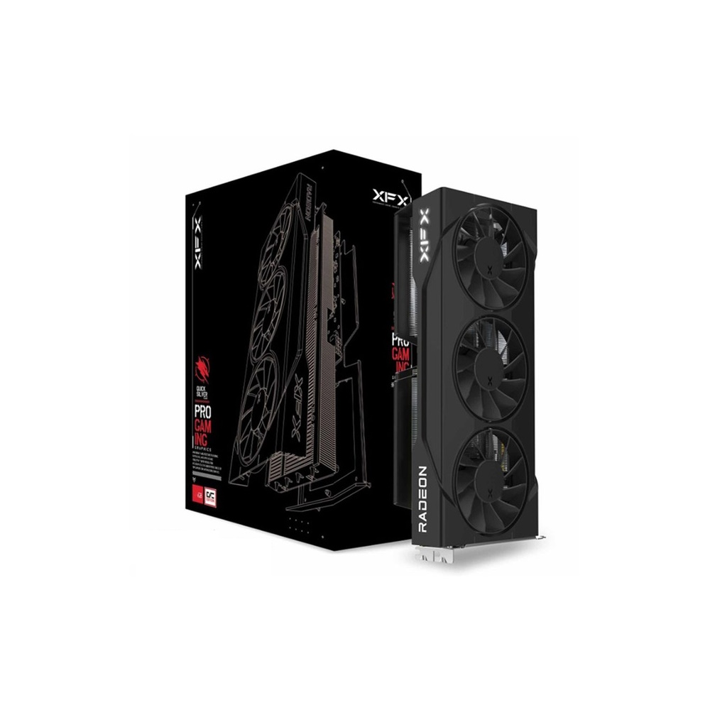 Bild von XFX Radeon RX 9060XT Swift Triple Fan OC Black 16GB