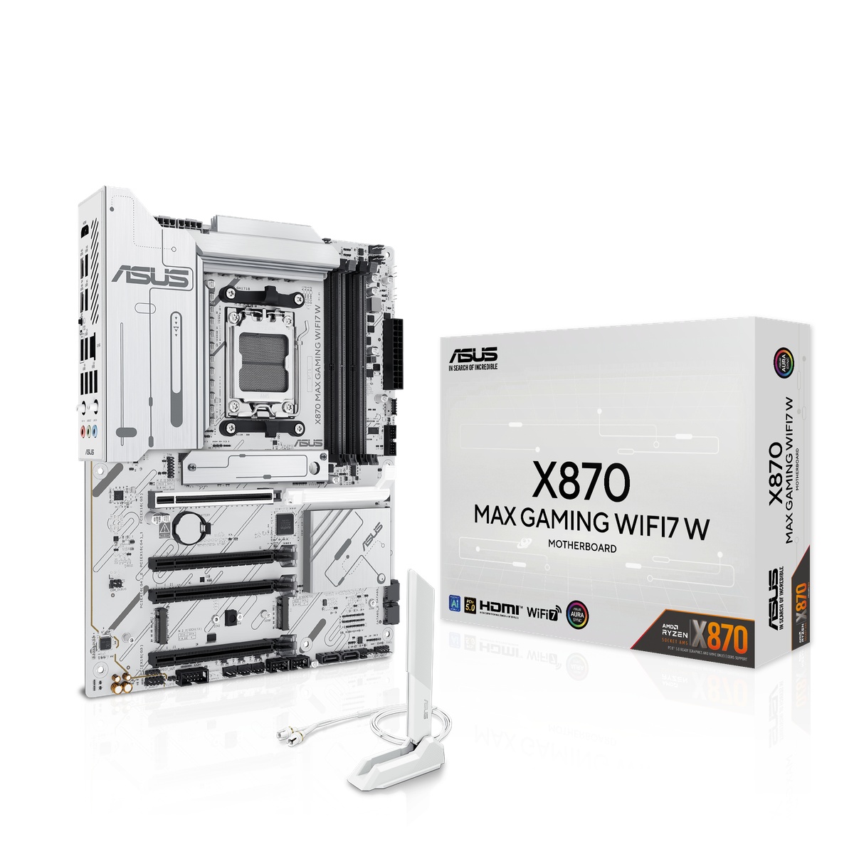 Bild von ASUS X870 Max Gaming WIFI7 W Mainboard Sockel AM5
