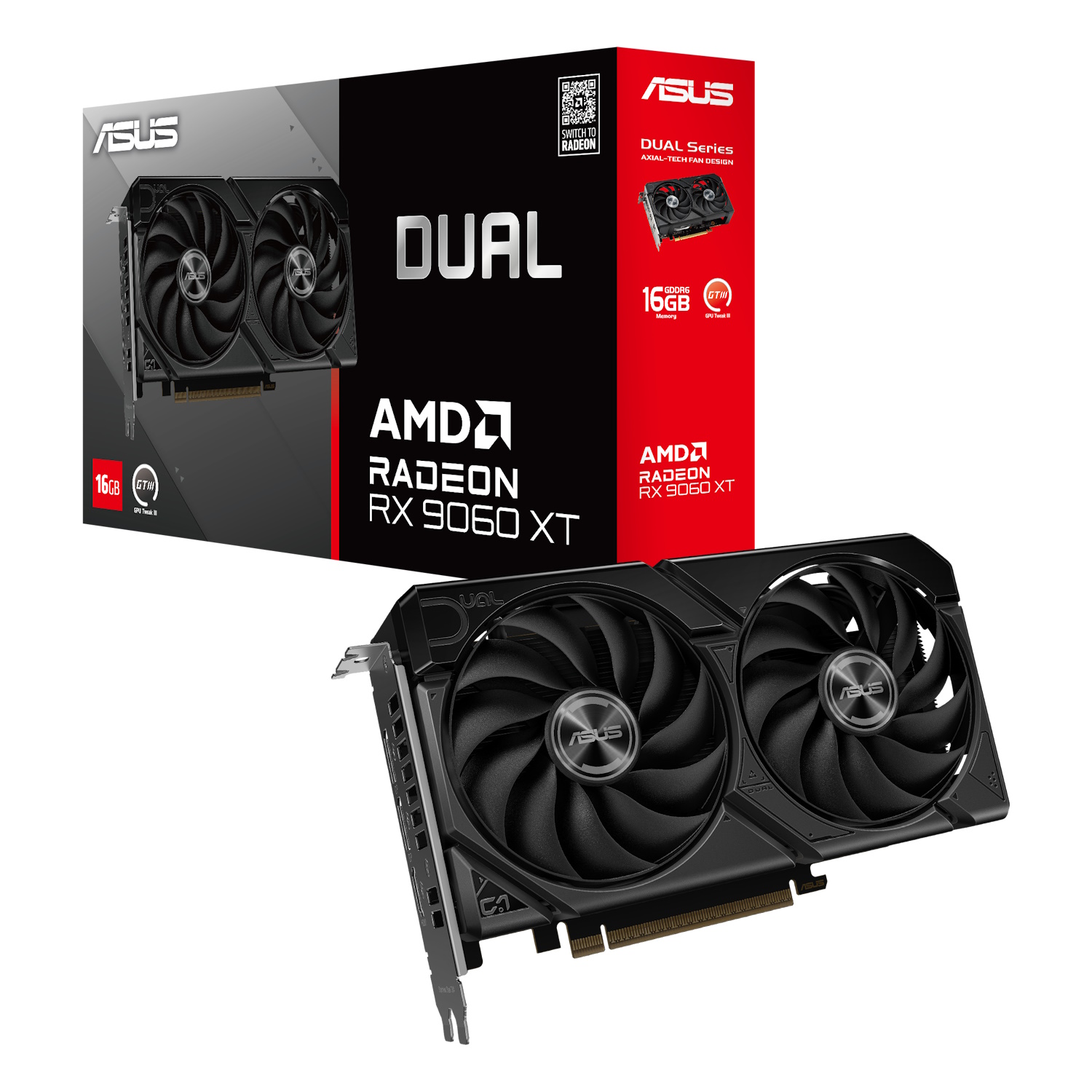 Bild von ASUS Dual Radeon RX 9060 XT 16GB Grafikkarte