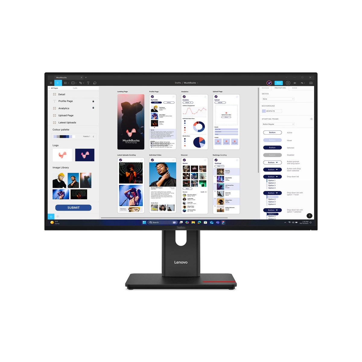 Bild von Lenovo ThinkVision T32UD-40