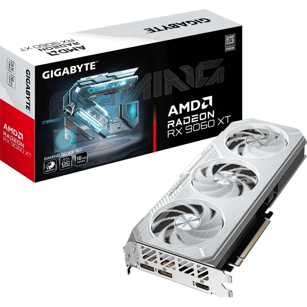 Bild von Gigabyte Radeon RX 9060 XT 16GB Gaming OC ICE Grafikkarte