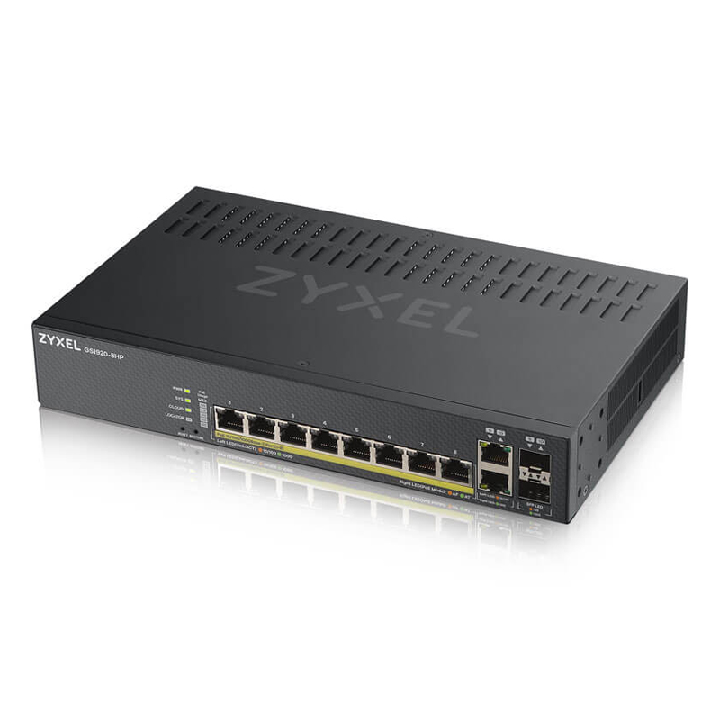 Bild von Zyxel GS1920-8HP V2 Smart Managed Switch