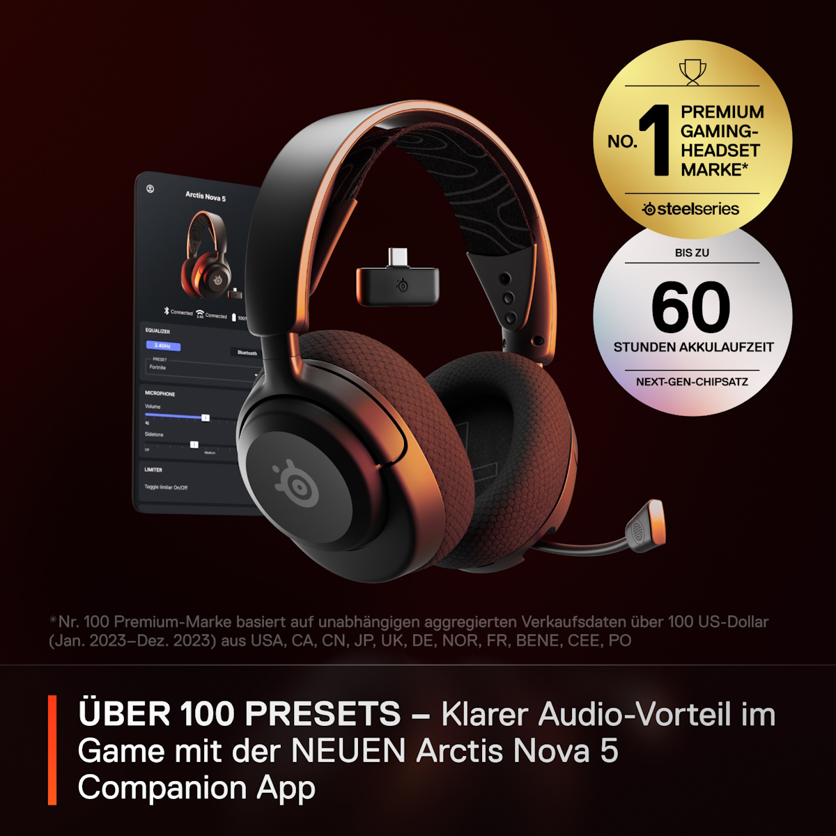 Bild von SteelSeries Arctis Nova 5 Wireless