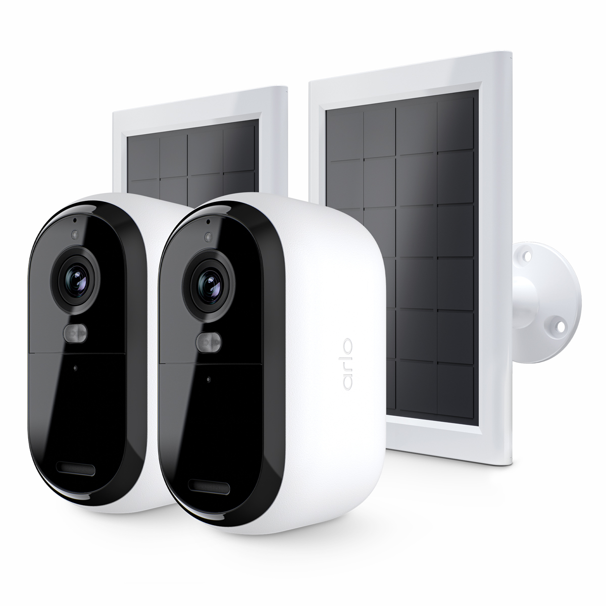 Bild von Arlo Essential 3 2K Kamera Weiß 2er Set inkl. Solarpanel