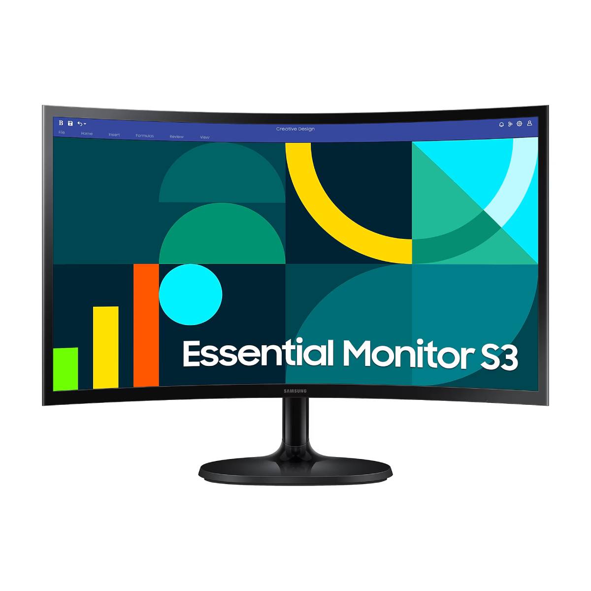 Bild von Samsung S24D364GAU Curved Monitor - VA, Full HD, 100 Hz, HDMI