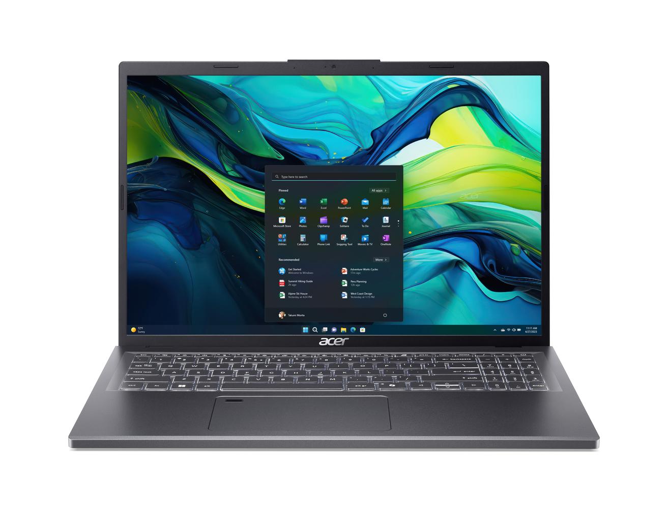 Bild von Acer Aspire 16 (A16-51GM-76E4) 16,0" WUXGA, IPS, Intel Core 7-150U, 16GB RAM, 1TB SSD, Geforce RTX 2050, Windows 11