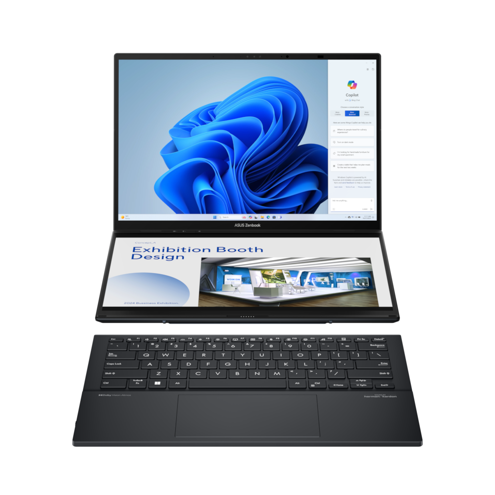Bild von ASUS Zenbook Duo OLED UX8406MA-PZ073W - 14" WQXGA+ OLED, Ultra 7-155H, 16GB RAM, 1TB SSD, Intel Arc, Windows 11