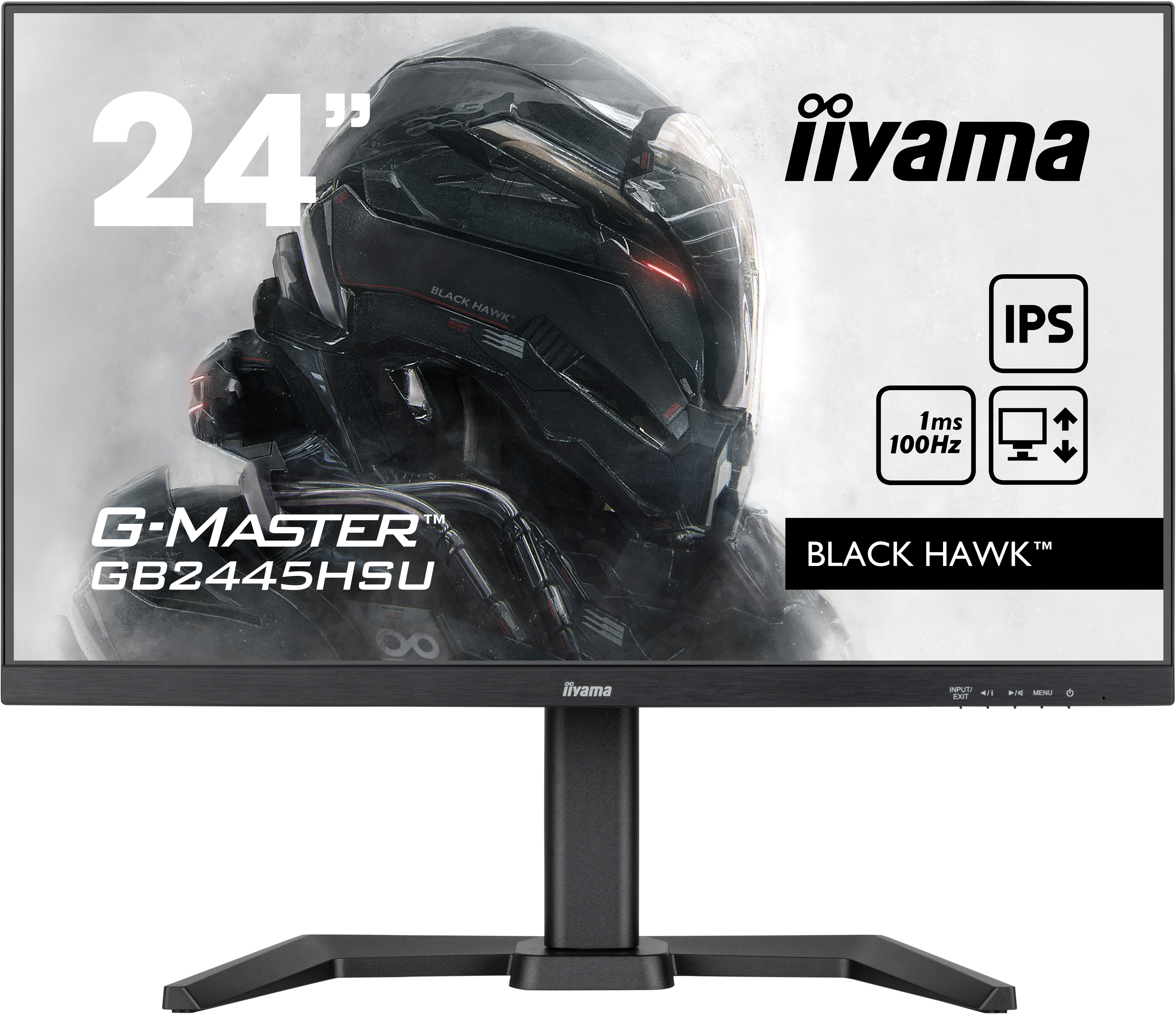 Bild von Iiyama G-Master GB2445HSU-B1 Gaming Monitor - 60,5 cm (24 Zoll), 100 Hz, AMD FreeSync