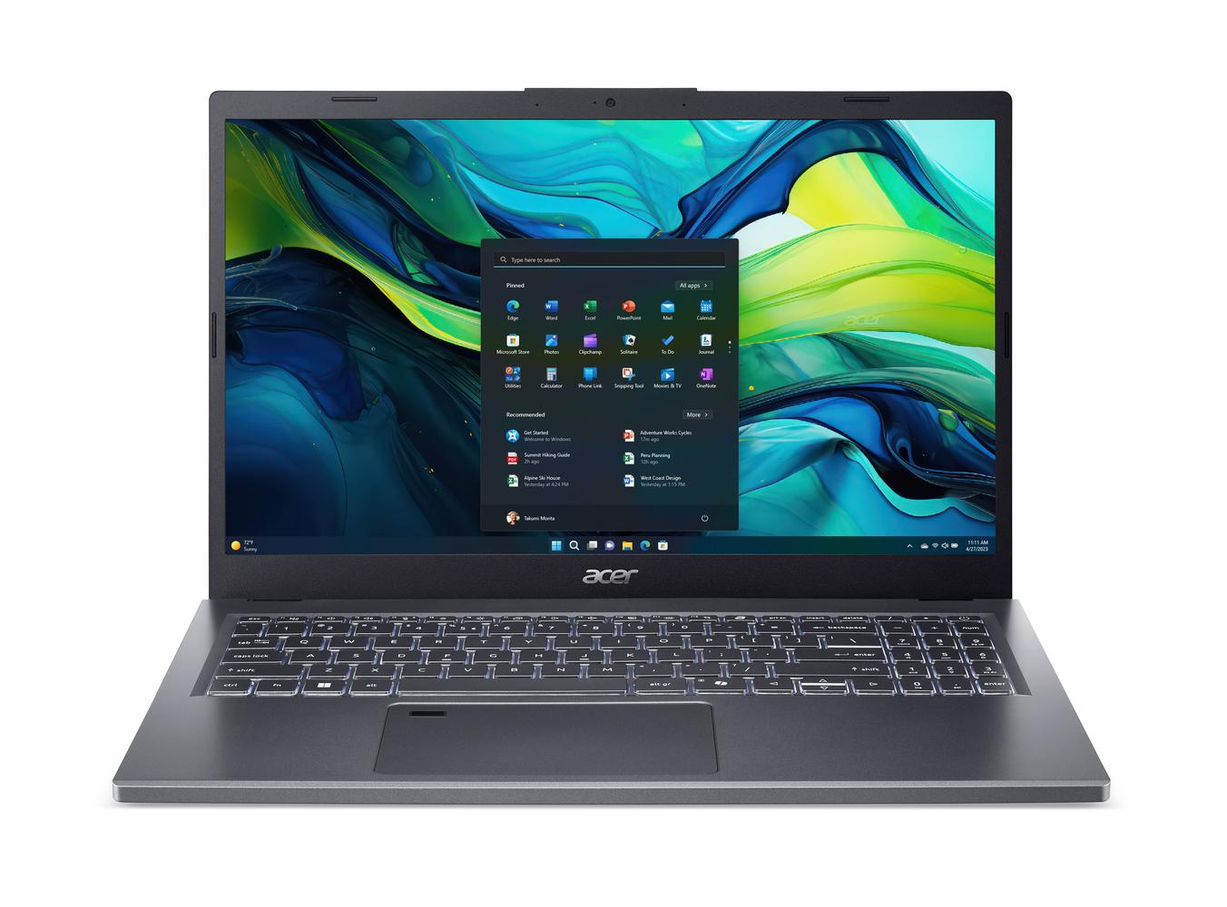 Bild von Acer Aspire (A15-51M-76BT) 15,6" Full HD, IPS, Intel Core 7-150U, 16GB RAM, 1TB SSD, Windows 11