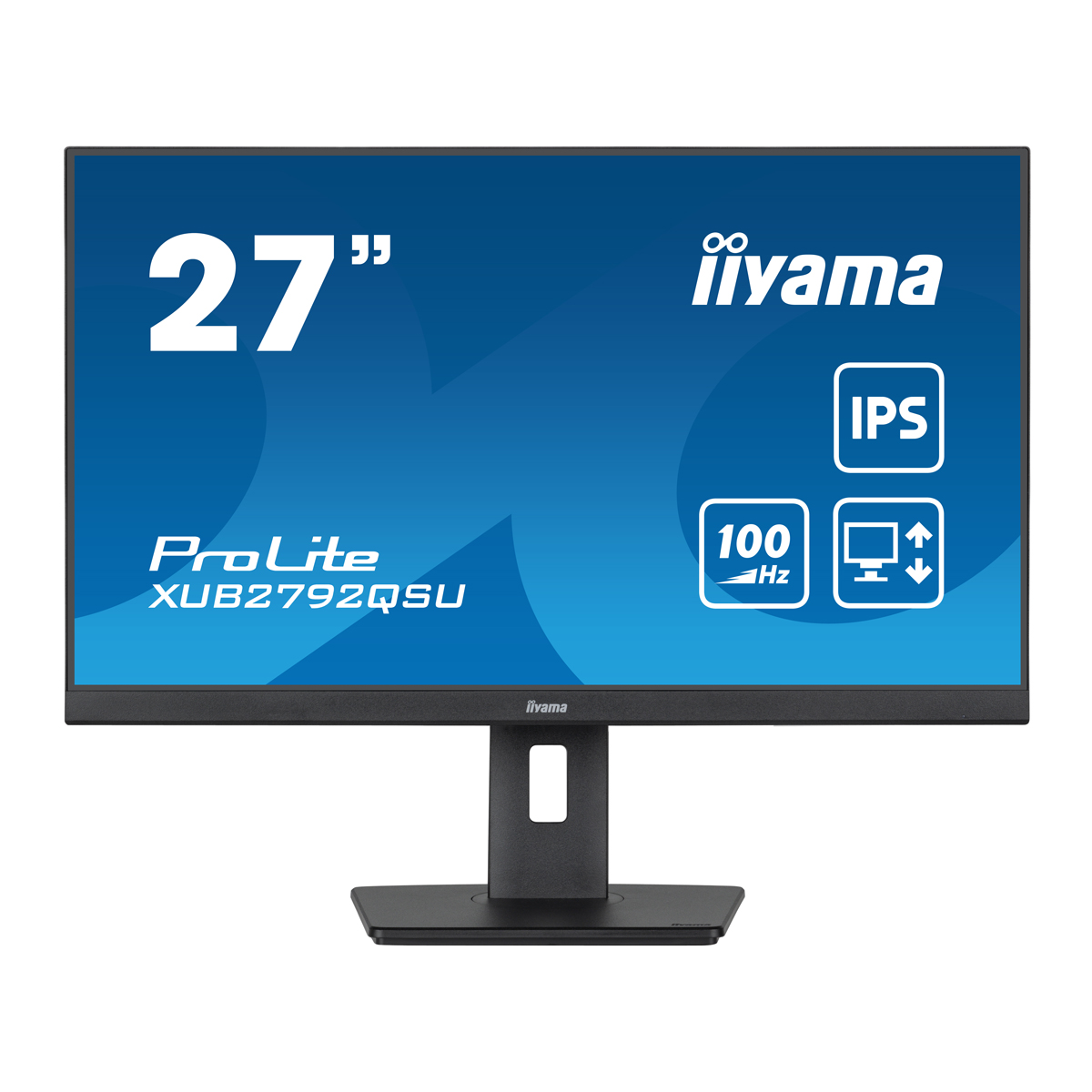 Bild von Iiyama ProLite XUB2792QSU-B6 Office Monitor 27 '' (68.5 cm), WQHD-Auflösung, IPS, 100Hz Bildwiederholrate,150 mm höhenverstellbar
