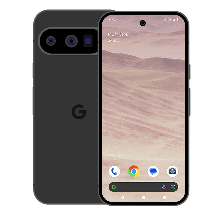 Bild von Google Pixel 9 Pro 256GB Obsidian 16,1cm (6,3") LTPO-OLED Display, Android 14 / Pixel UI, 50MP Triple-Kamera