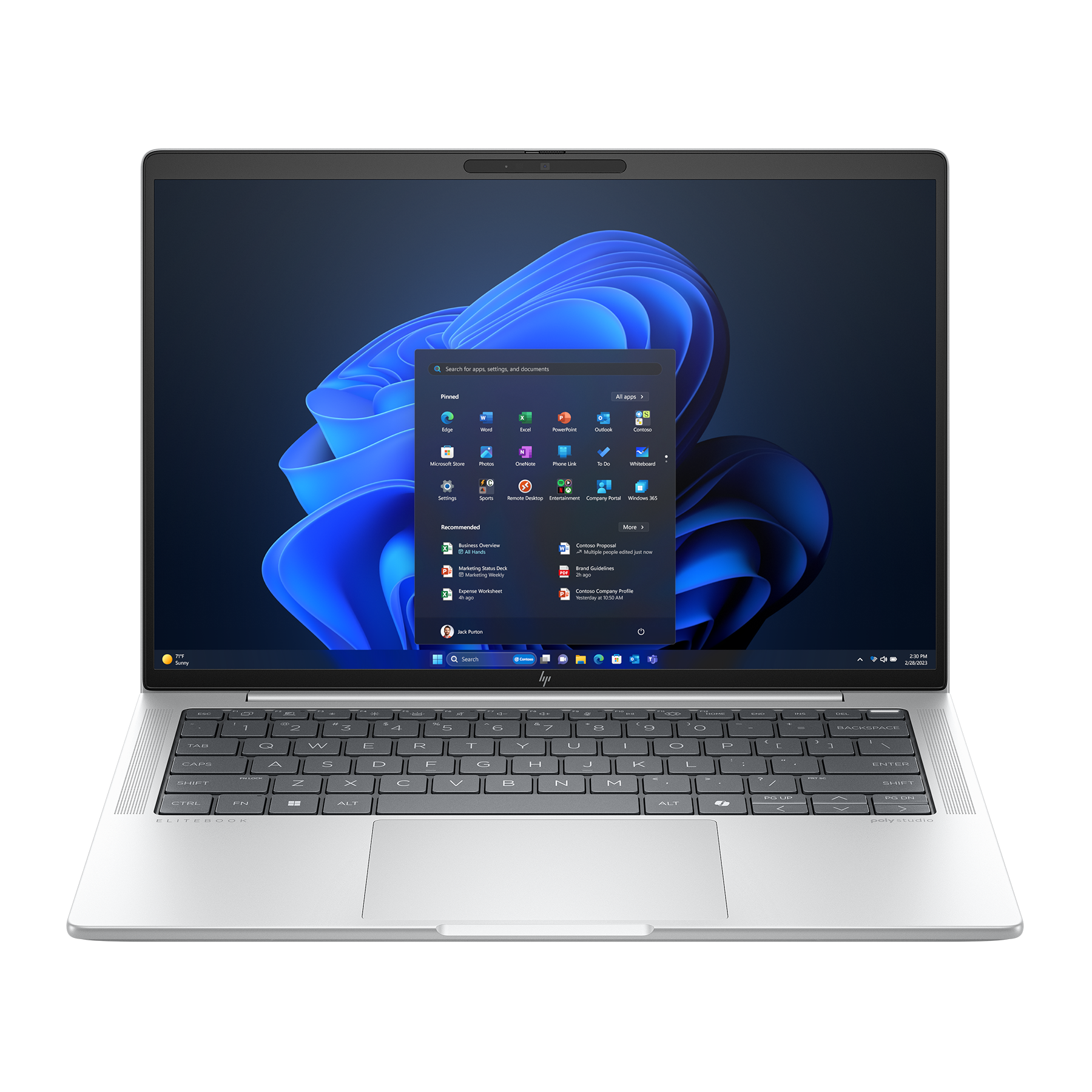 Bild von HP EliteBook X G1a B69BHET 14" 2.8K OLED Touch 400 Nits, AMD Ryzen AI 9 375HX, 32GB RAM, 2TB SSD, Windows 11 Pro