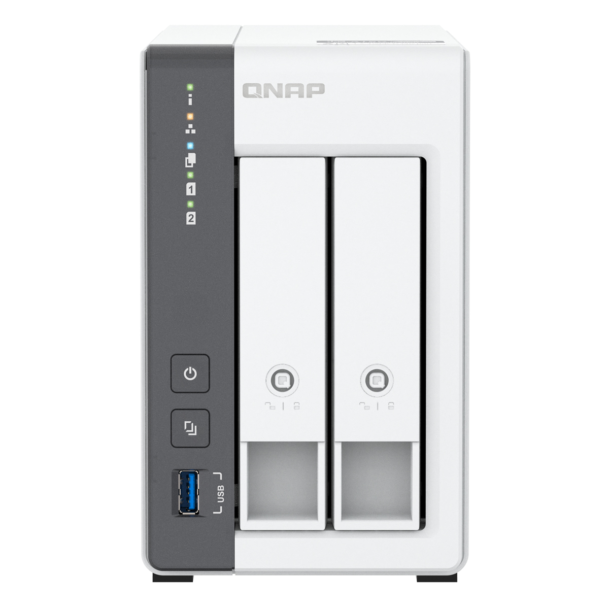 Bild von QNAP TS-216G NAS 2-Bay 0/2 HDD/SSD, 1x 2.5 GbE, 1x GbE, 4GB RAM