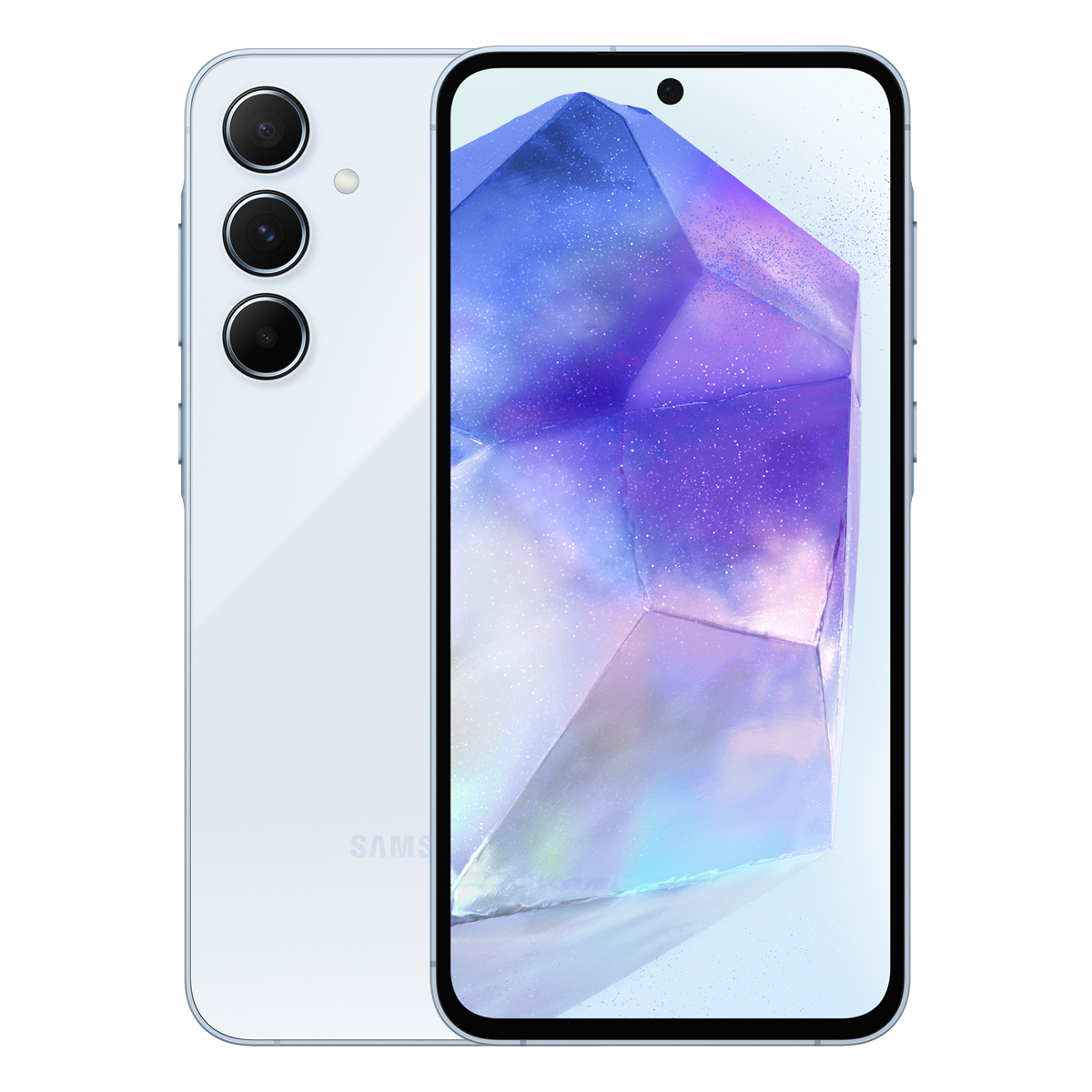 Bild von Samsung Galaxy A55 5G 256GB Awesome Iceblue EU 16,83cm (6,6") Super AMOLED Display, Android 14, 50MP Triple-Kamera
