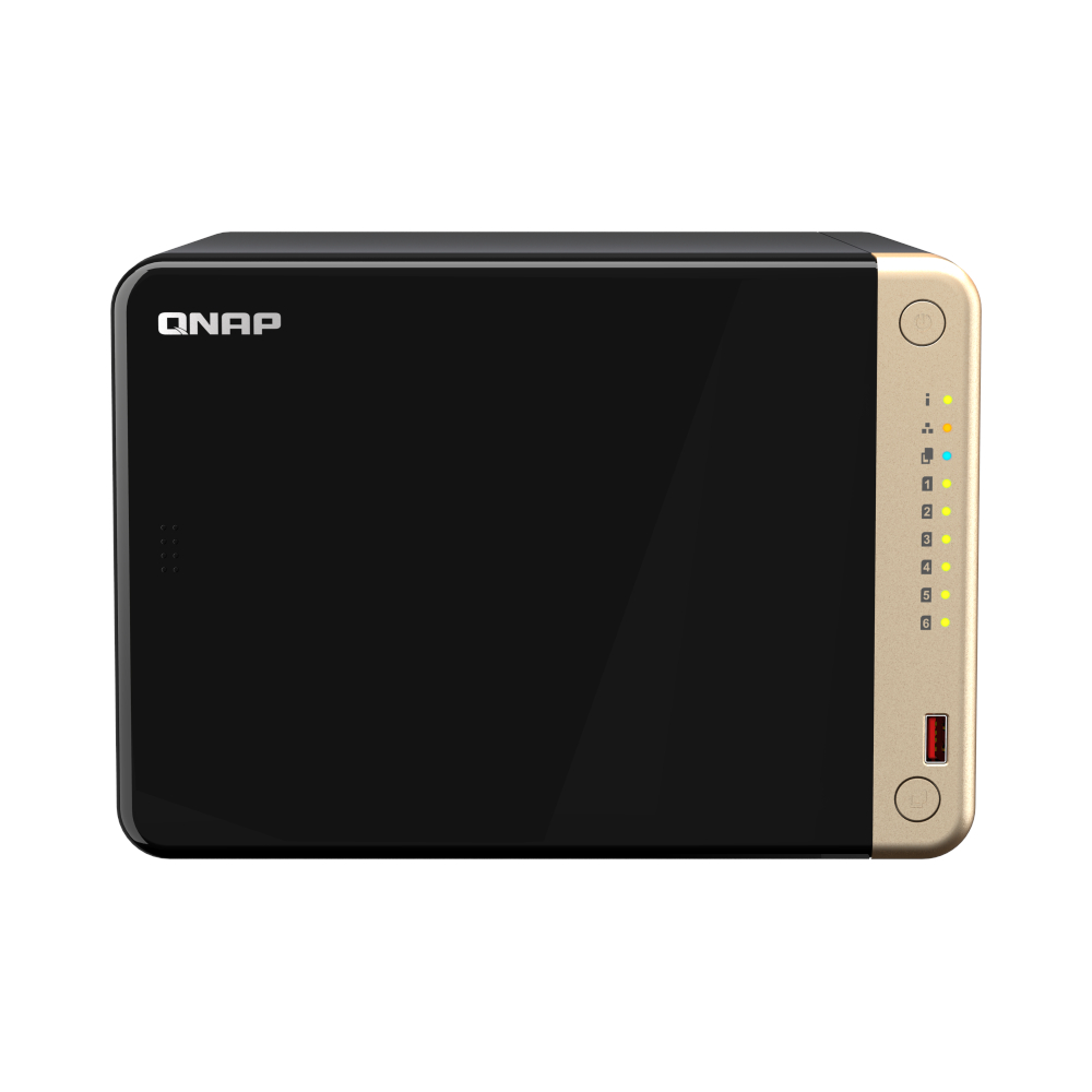 Bild von QNAP TS-664-8G NAS 6-Bay 6x HDD/SSD, 1x 2.5G Ethernet, 8GB RAM