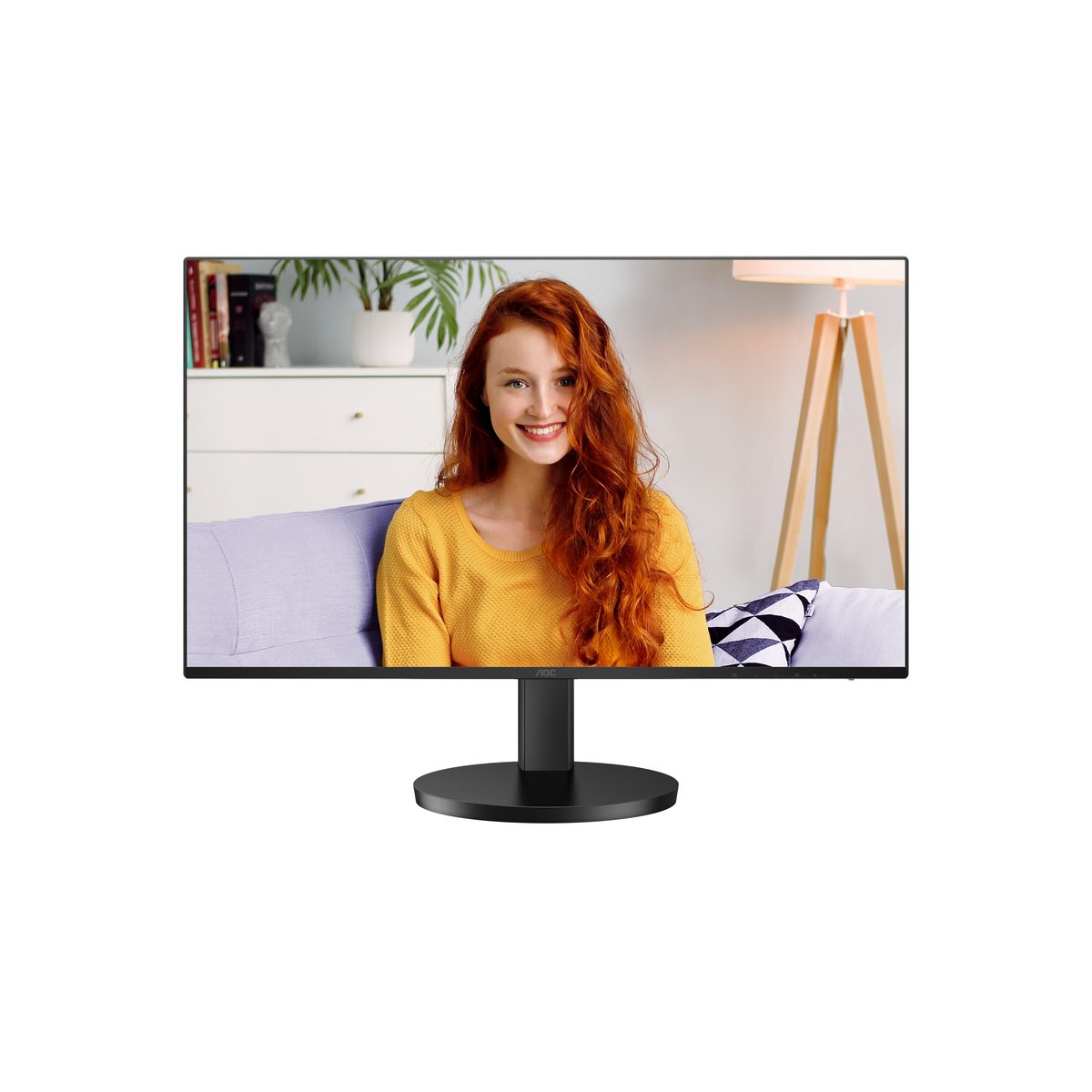 Bild von AOC 27B3CF2 27 Zoll FHD Monitor, Lautsprecher, höhenverstellbar (1920x1080, 100 Hz, HDMI, USB-C (65W PD), USB Hub) schwarz