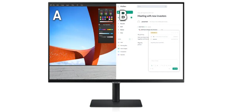 Samsung ViewFinity S8 S32B800PXP Office Monitor - 4K, IPS, USB-C_7