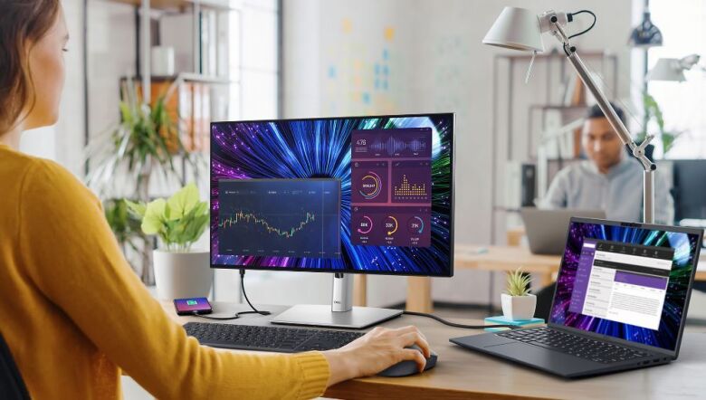 Dell UltraSharp U2424HE Office Monitor - IPS, Pivot, USB-C_4