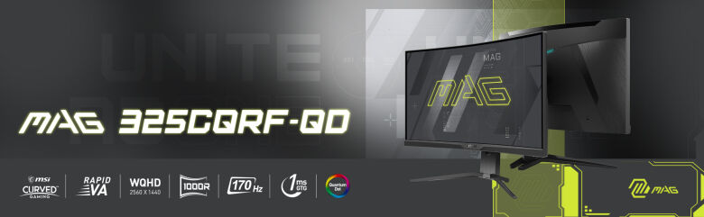 MSI MAG 325CQRFDE QD Gaming Monitor - Curved WQHD, 170Hz, 1ms_6