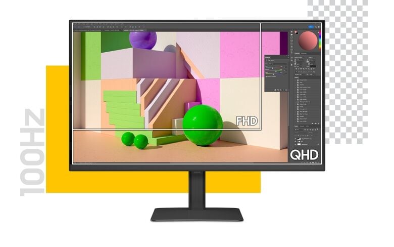 Samsung S32D600UAU Office Monitor - QHD, Höhenverstellung, USB-C_2
