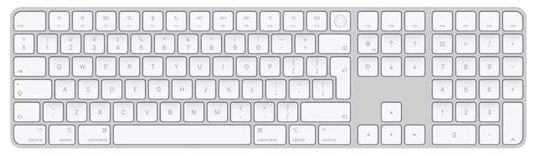 Apple Magic Keyboard weiß mit Touch ID mit Ziffernblock