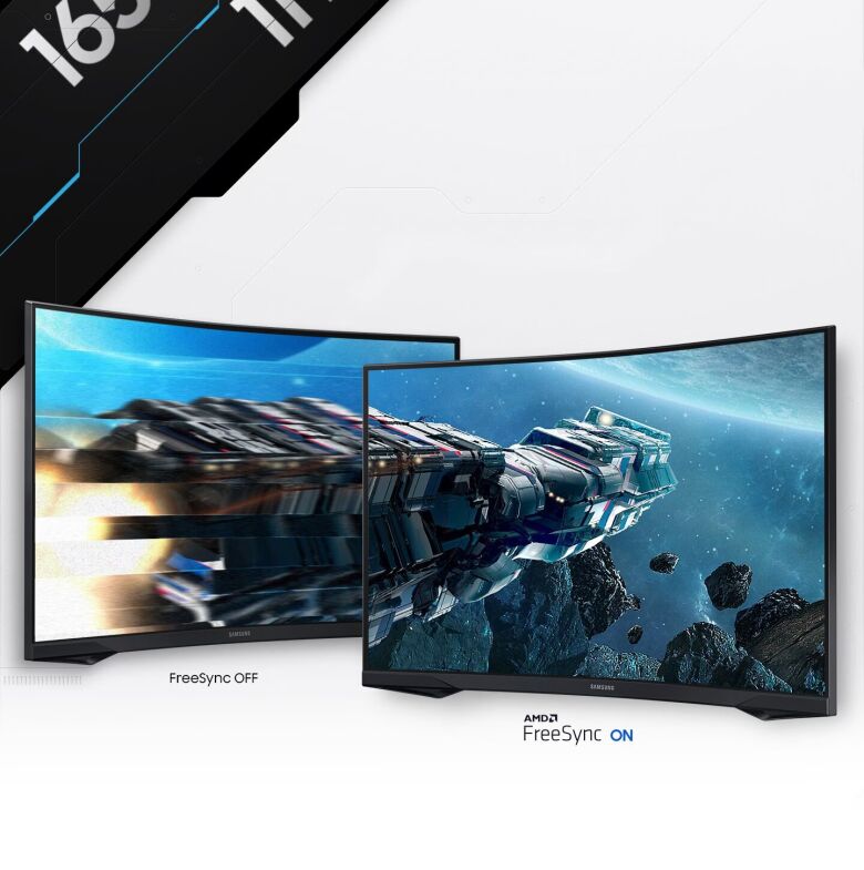 Samsung S32CG554EU Gaming Monitor - Curved, WQHD, 165Hz, 1ms_5