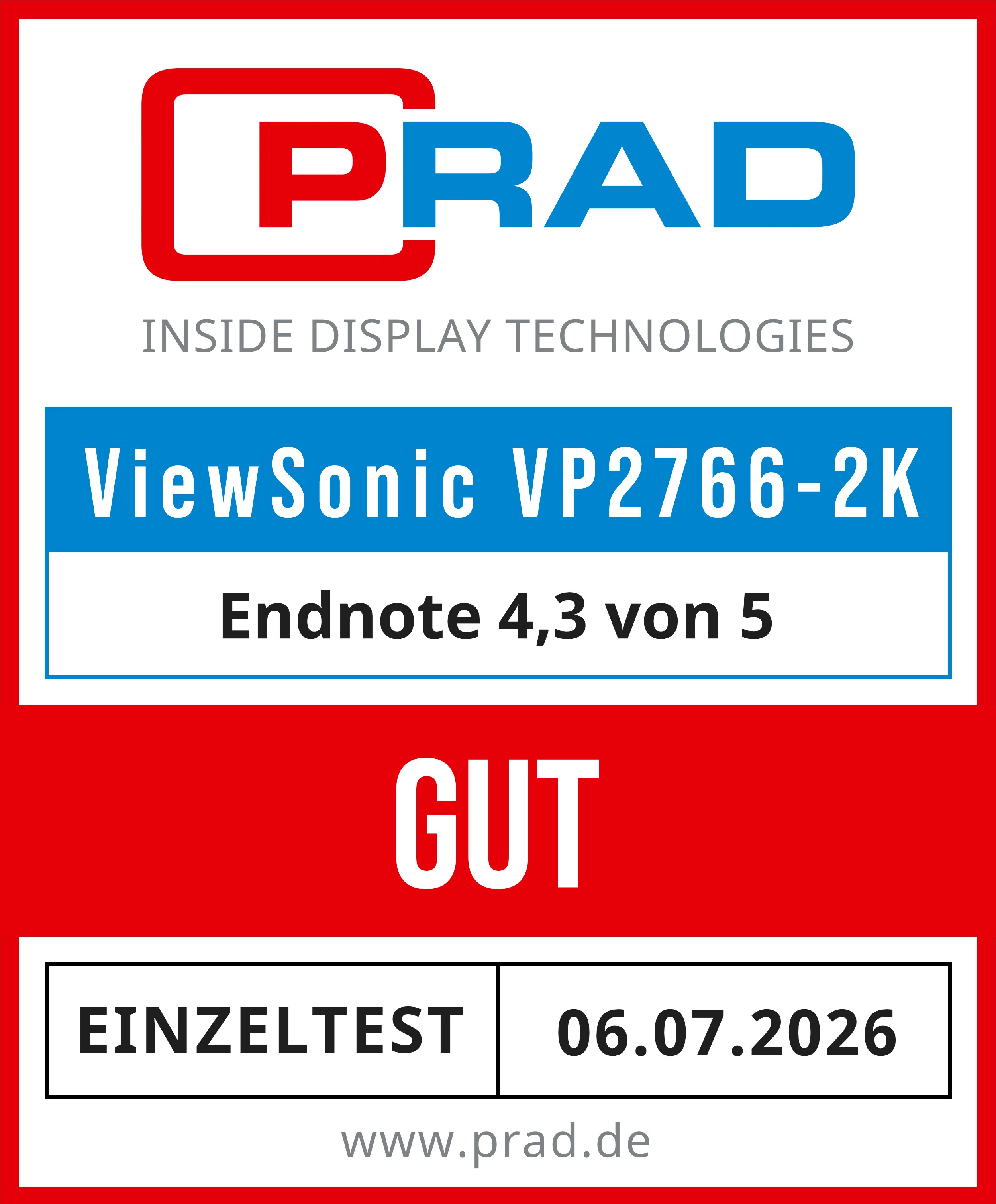 ViewSonic VP2766-2K-W Grafik Monitor, weiß_2