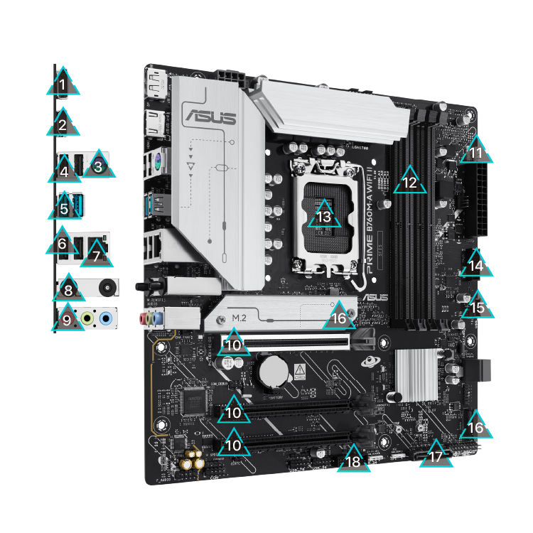 ASUS Prime B760M-A WIFI II Mainboard_2