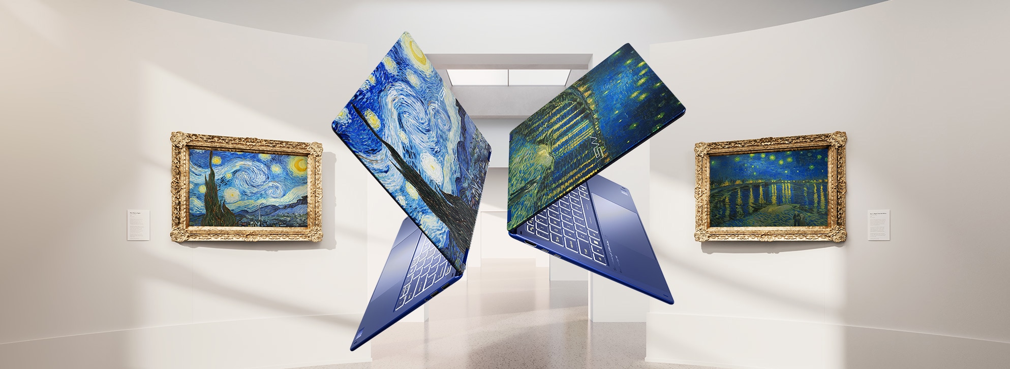 MSI Prestige 14 Flip AI+ Vincent van Gogh - Starry Night Rhône_1