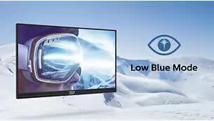 LowBlue Modus für augenschonende Produktivität